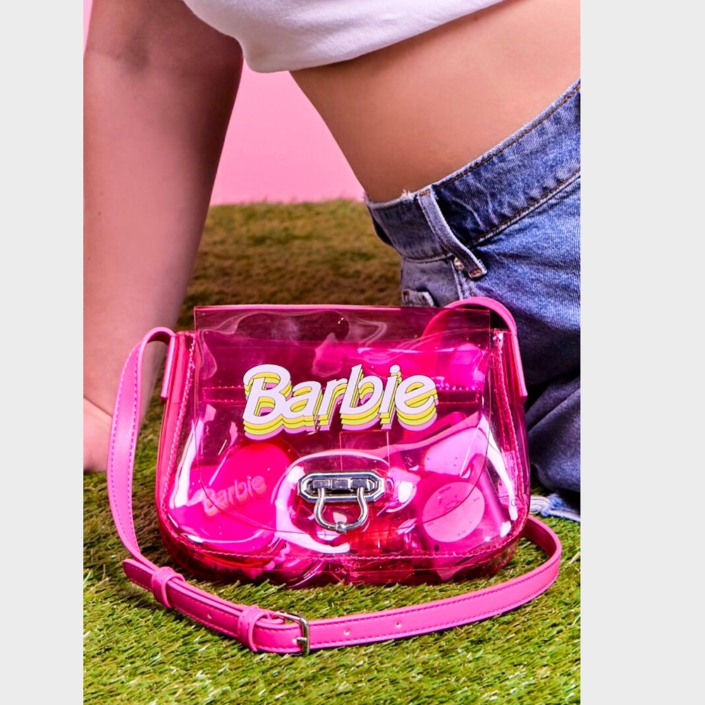 Barbie Graphic Clear Crossbody Bag